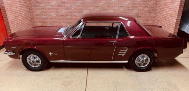 1966 Burgundy Ford Mustang Coupe