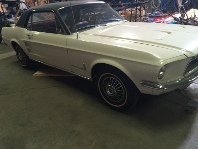 1967 White Ford Mustang Coupe