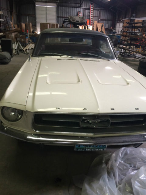1967 White Ford Mustang Coupe