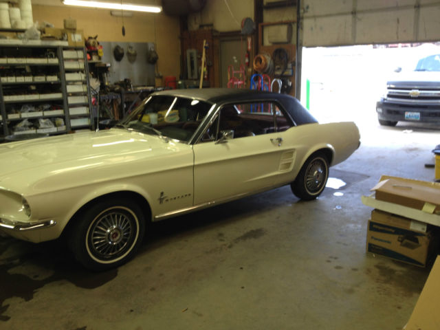 1967 White Ford Mustang Coupe