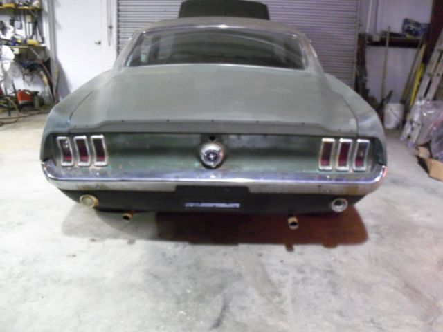 1967 Green Ford Mustang Fastback