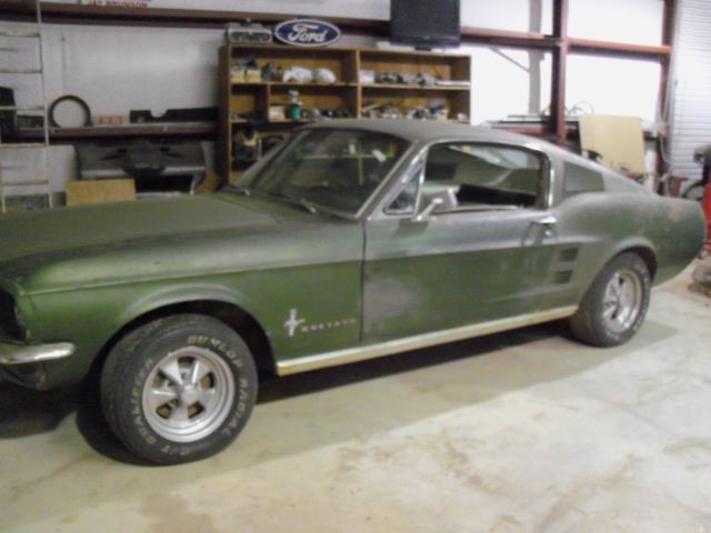1967 Green Ford Mustang Fastback