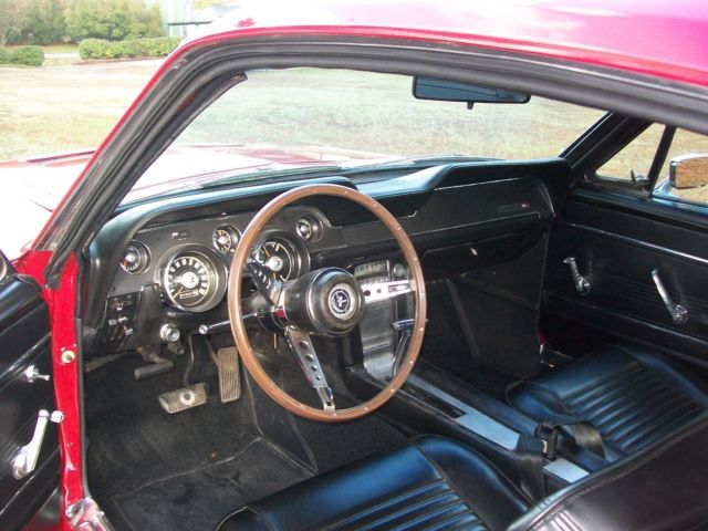 1967 Red Ford Mustang fastback