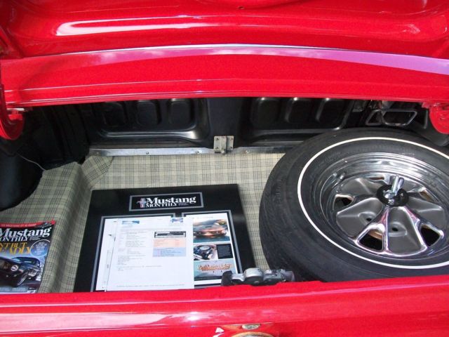 1967 Red Ford Mustang fastback