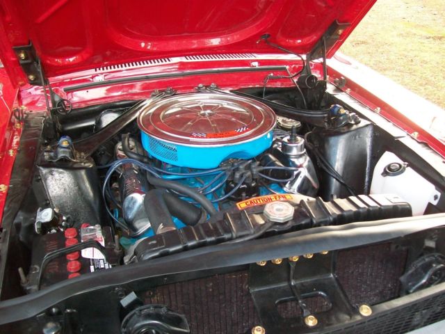 1967 Red Ford Mustang fastback