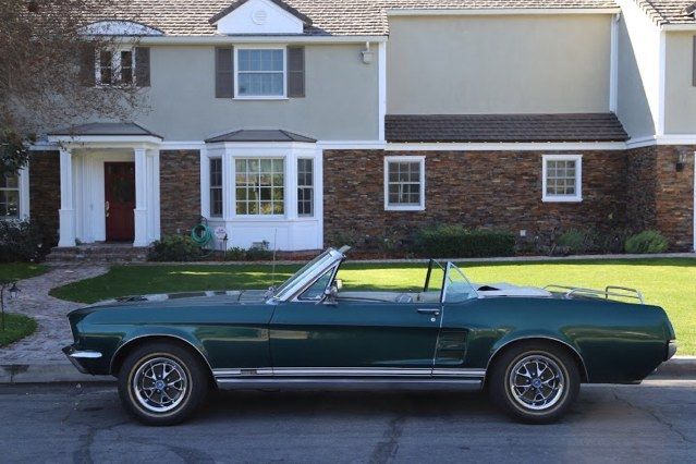 1967 Green Ford Mustang Convertible