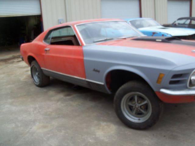 1970 Orange Ford Mustang Fastback