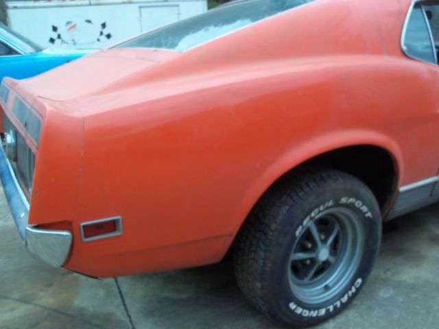 1970 Orange Ford Mustang Fastback