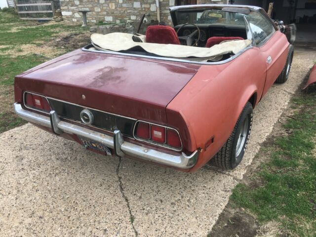 1971 Red Ford Mustang Convertible