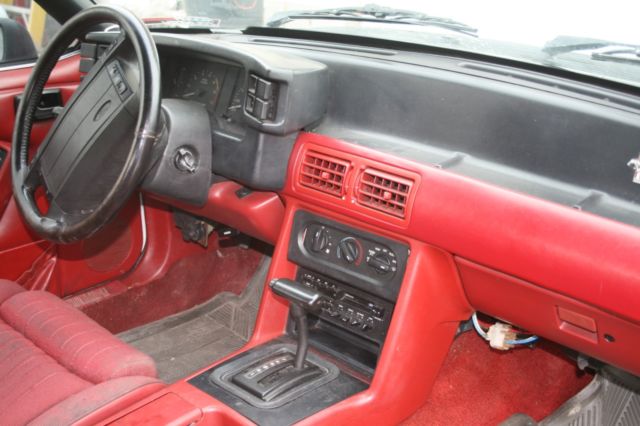 1991 White Ford Mustang Convertible