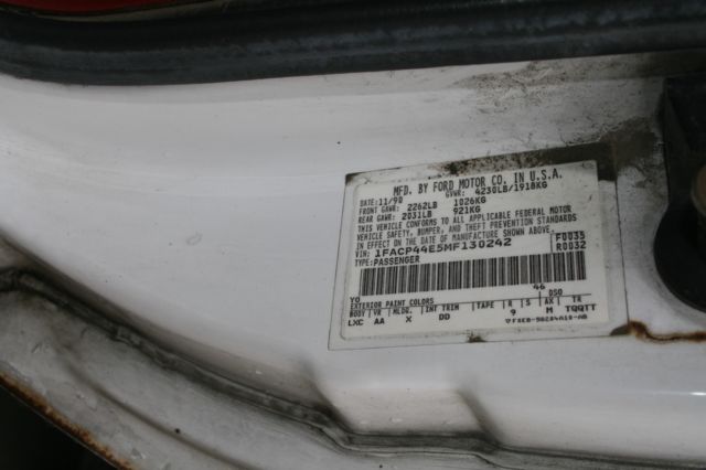 1991 White Ford Mustang Convertible