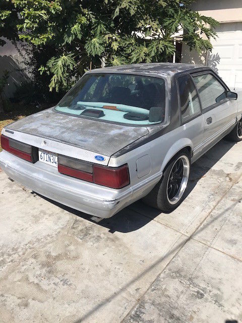 1991 Silver Ford Mustang Coupe