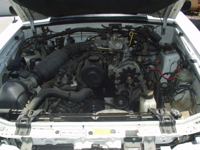 1993 White Ford Mustang Convertible