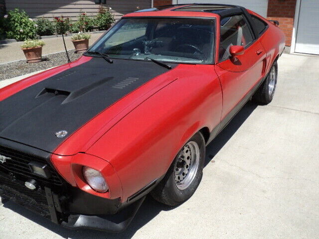 1978 Orange Ford Mustang T-TOP