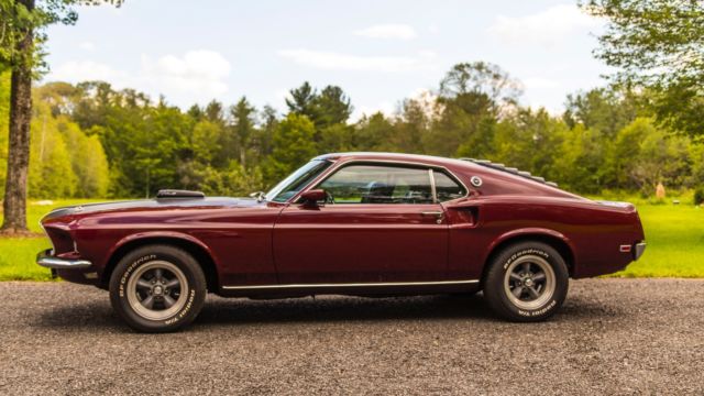 1969 Royal Maroon Ford Mustang Sportsroof