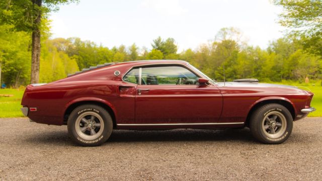 1969 Royal Maroon Ford Mustang Sportsroof