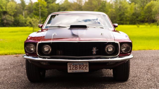 1969 Royal Maroon Ford Mustang Sportsroof