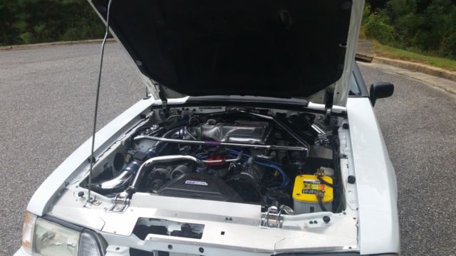 1991 White Ford Mustang Convertible