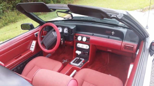1991 White Ford Mustang Convertible