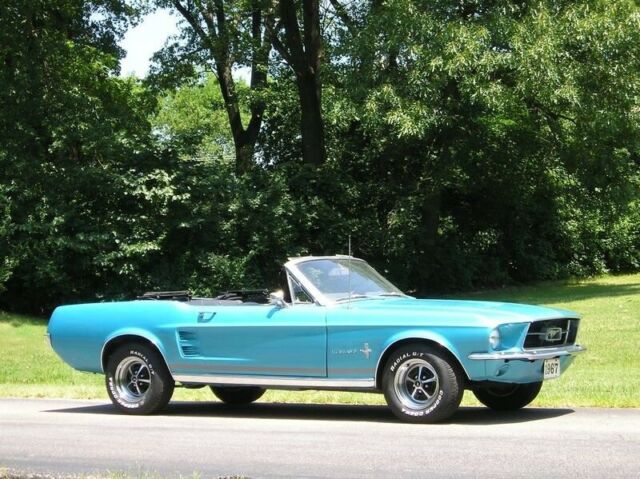 1967 Blue Ford Mustang Convertible