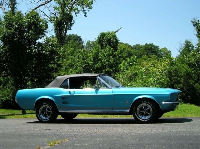 1967 Blue Ford Mustang Convertible