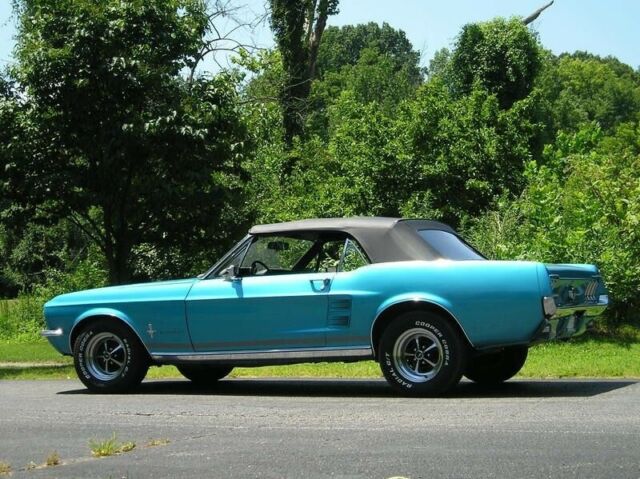 1967 Blue Ford Mustang Convertible