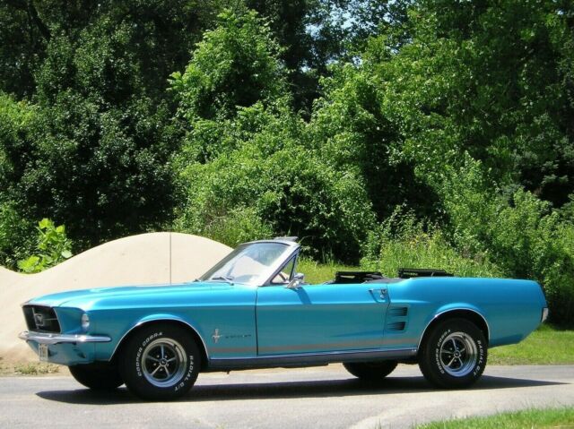 1967 Blue Ford Mustang Convertible