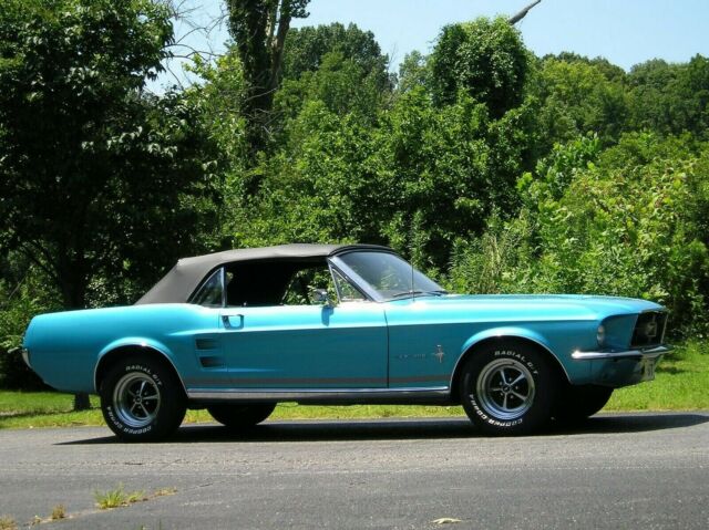 1967 Blue Ford Mustang Convertible