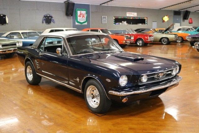 1966 Blue Ford Mustang --