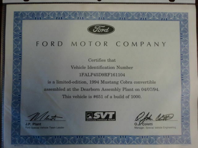 1994 Rio Red Ford Mustang Convertible