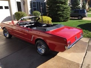 1965 Red Ford Mustang Convertible