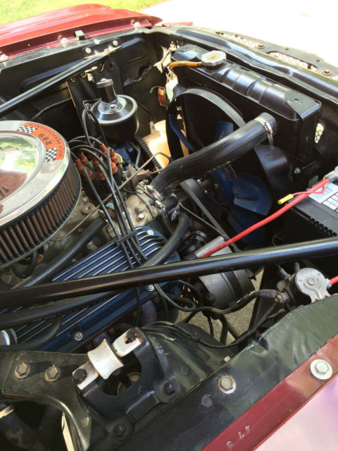 1965 Burgundy Ford Mustang Convertible