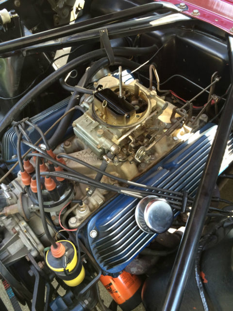 1965 Burgundy Ford Mustang Convertible