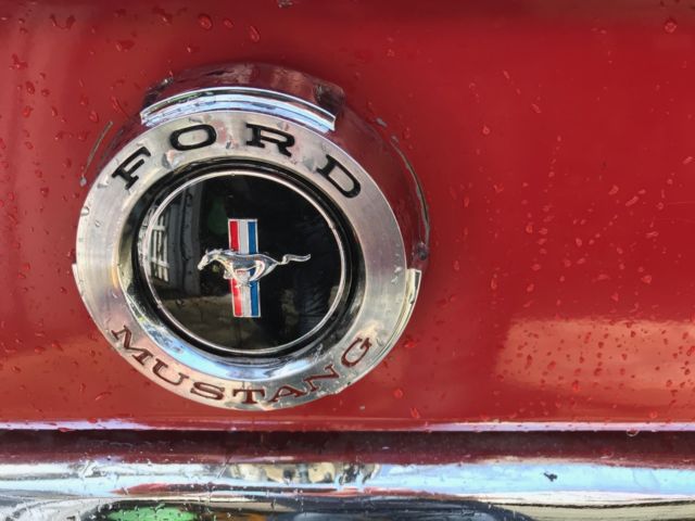 1965 Red Ford Mustang Convertible