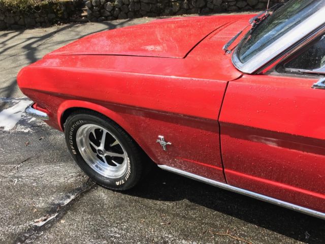 1965 Red Ford Mustang Convertible