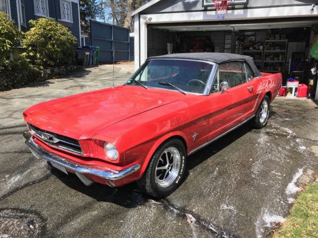 1965 Red Ford Mustang Convertible
