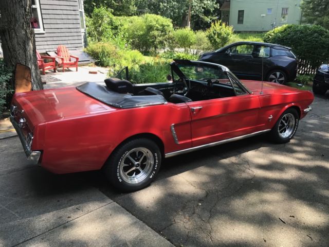 1965 Red Ford Mustang Convertible