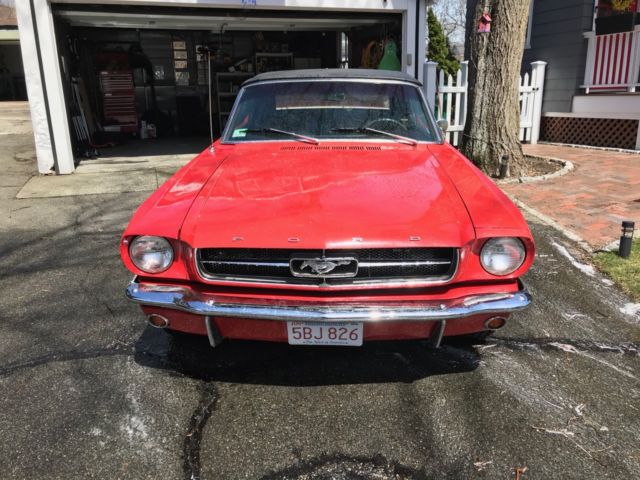 1965 Red Ford Mustang Convertible