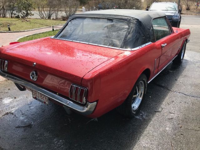 1965 Red Ford Mustang Convertible