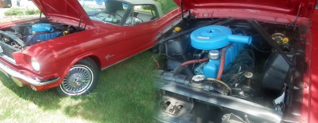 1966 Yellow Ford Mustang Convertible