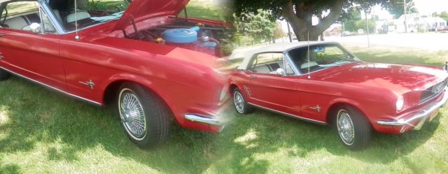 1966 Yellow Ford Mustang Convertible