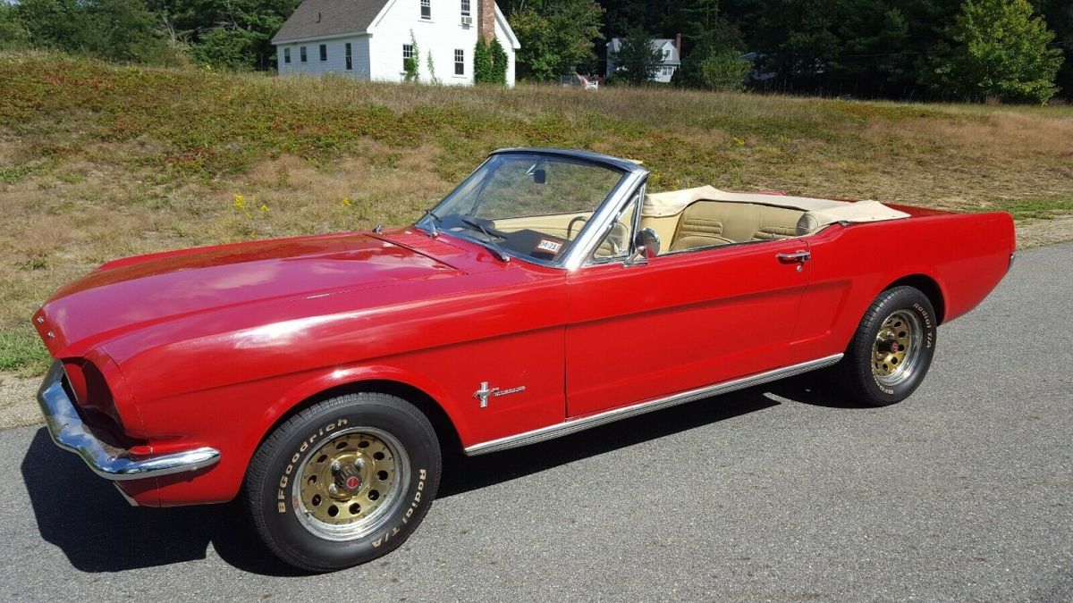 1966 Red Ford Mustang Convertible