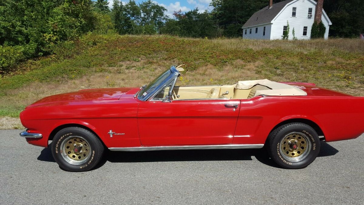 1966 Red Ford Mustang Convertible