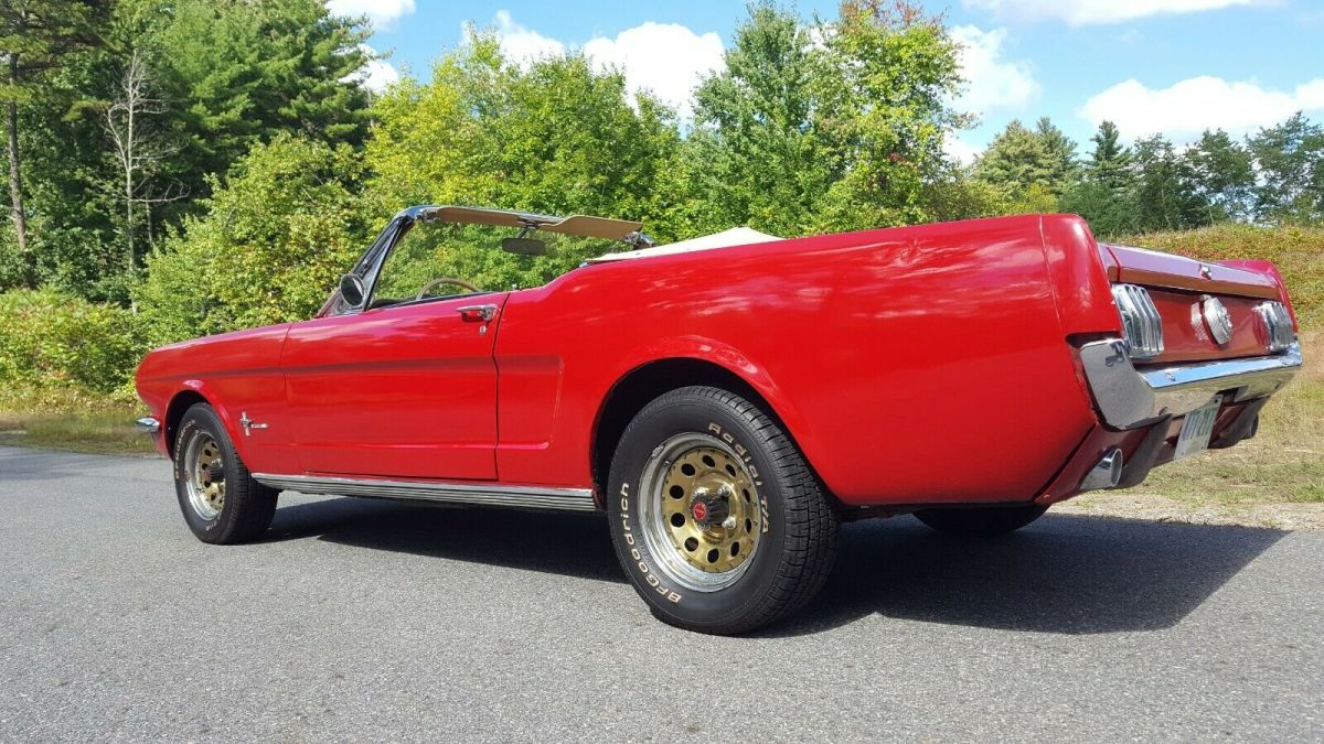 1966 Red Ford Mustang Convertible