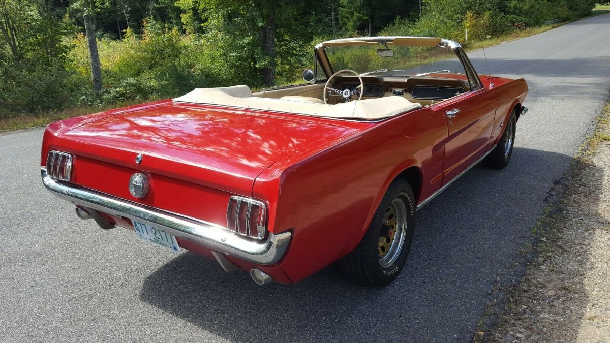 1966 Red Ford Mustang Convertible