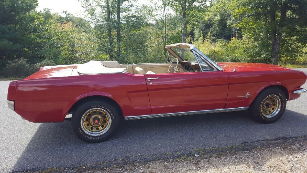 1966 Red Ford Mustang Convertible
