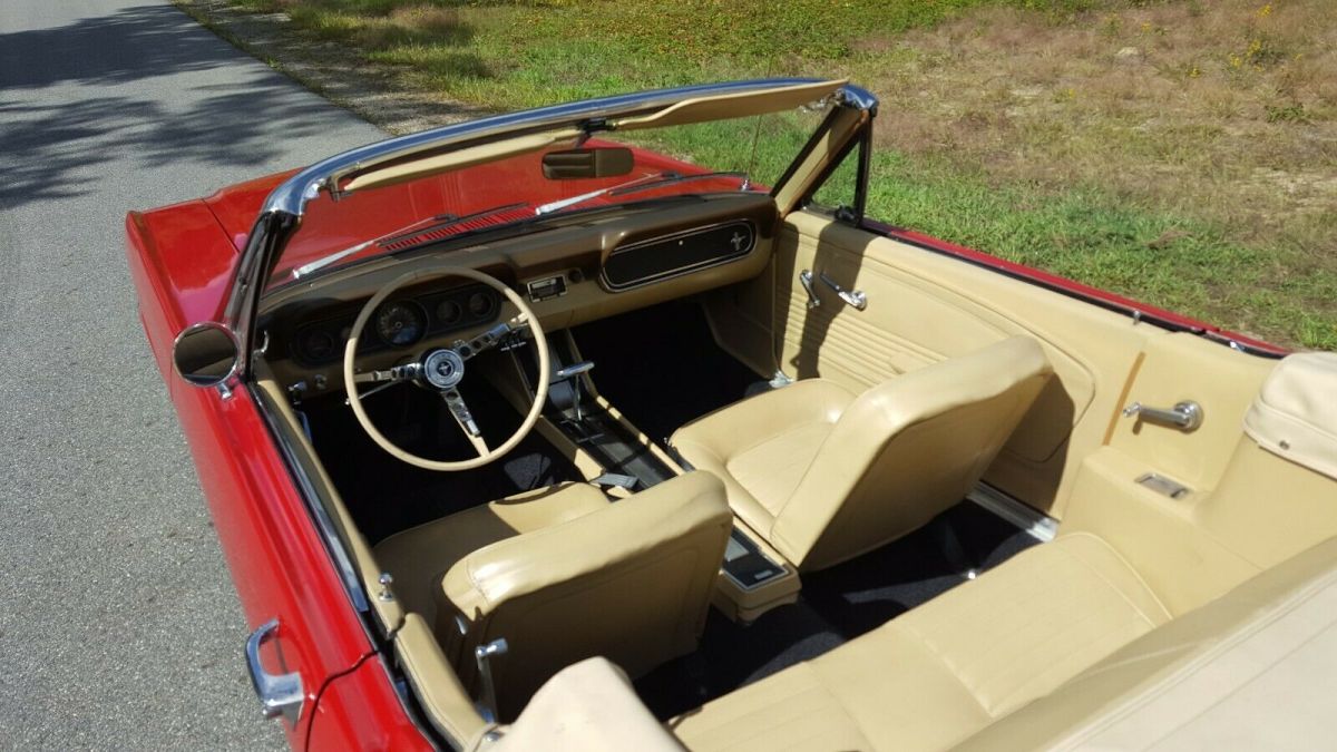 1966 Red Ford Mustang Convertible