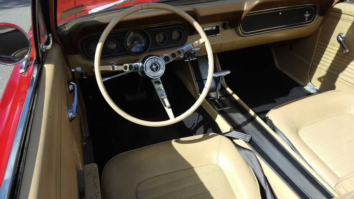 1966 Red Ford Mustang Convertible