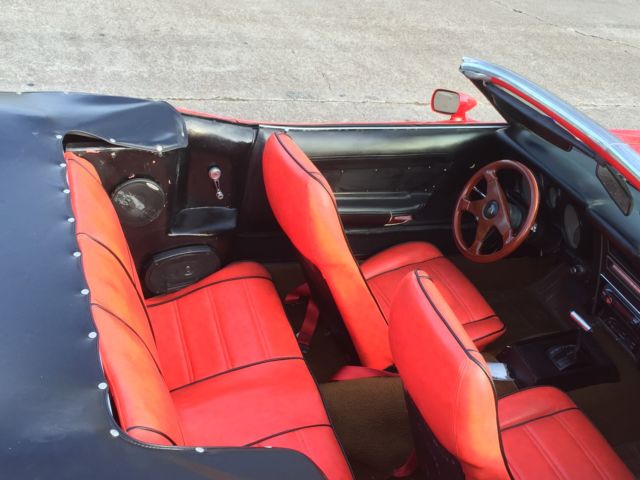 1971 Red Ford Mustang Convertible