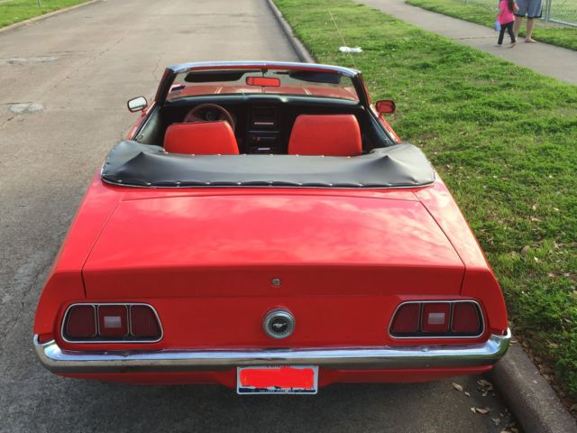 1971 Red Ford Mustang Convertible